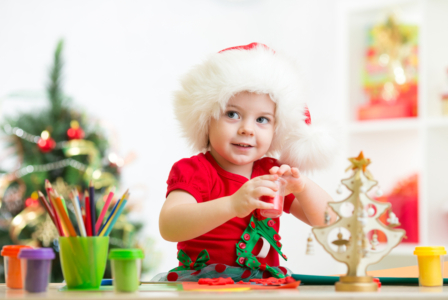 Bigstock Child Girl Making Christmas De 104506103